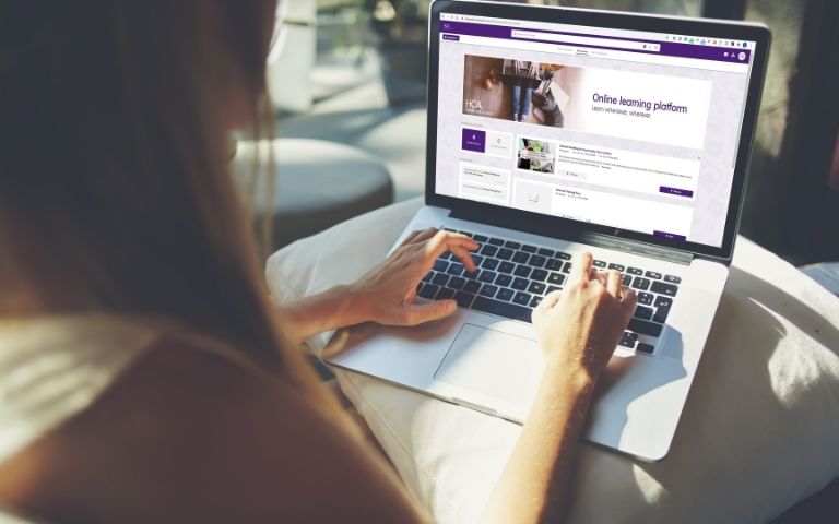 4 Ways a Recruitment Agency Can Save You Time 1 - Healthcare Australia HCA student using online learning platform