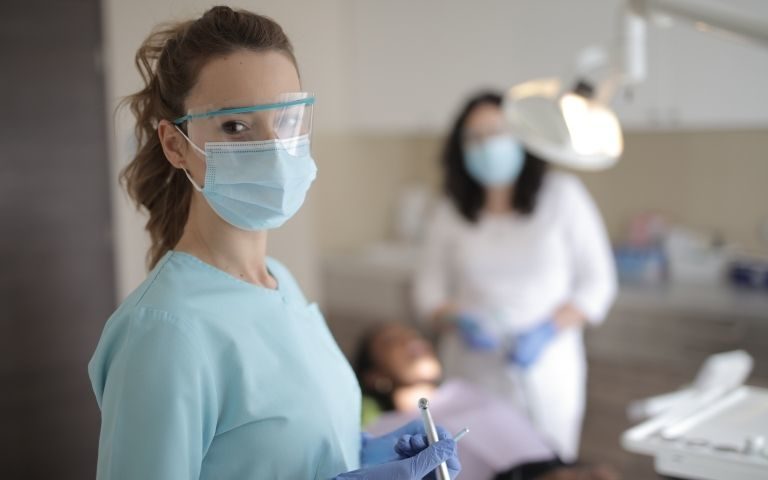 Female dentist